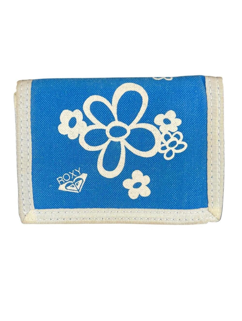 Vintage 90’s Roxy Blue Flower Velcro Wallet